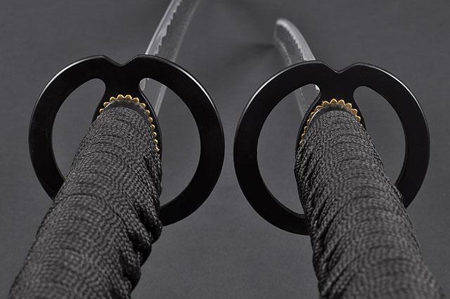 FULLY HANDMADE MUSASHI ALUMINIUM JAPANESE KATANA & WAKIZASHI TRAINING SWORDS - buyblade
