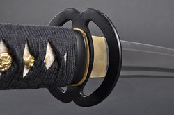 FULLY HANDMADE MUSASHI STAINLESS JAPANESE KATANA TRAINING SWORD - buyblade