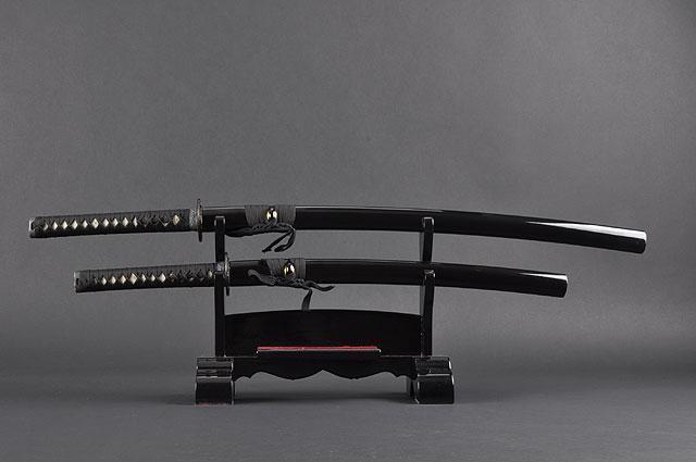FULLY HANDMADE BAMBOO ALUMINIUM JAPANESE SAMURAI KATANA & WAKIZASHI TRAINING SWORDS - buyblade