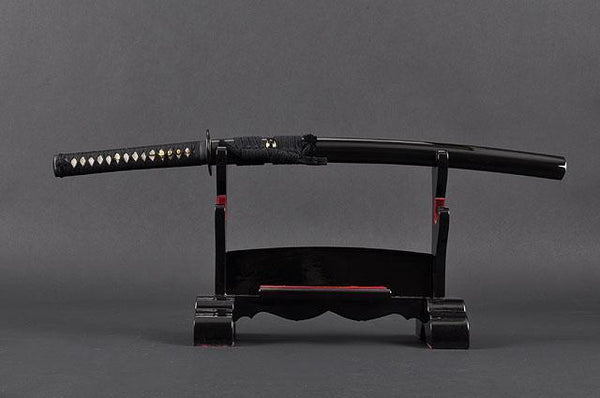 FULLY HANDMADE MUSASHI CLAY TEMPERED JAPANESE SAMURAI WAKIZASHI SWORD - buyblade