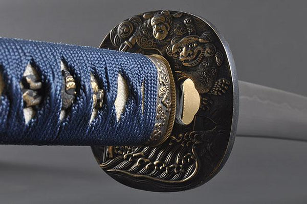 FULLY HAND FORGED CLAY TEMPER PRACTICAL SAMURAI KATANA SWORD - buyblade
