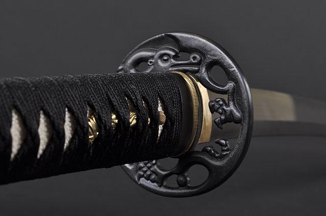 FULLY HAND FORGED CLAY TEMPER PRACTICAL DRAGON KATANA SWORD