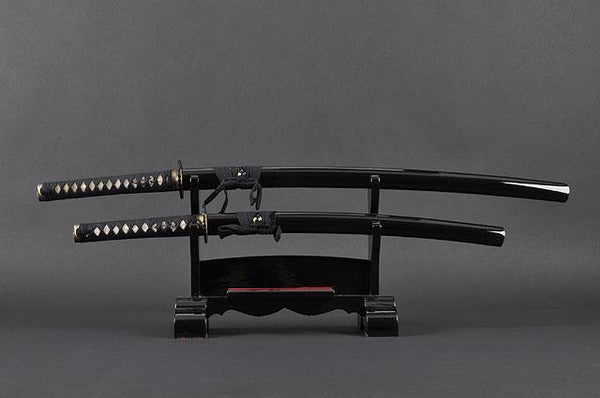 FULLY HANDMADE PRACTICAL DANCING CRANE JAPANESE SAMURAI KATANA & WAKIZASHI SWORDS - buyblade