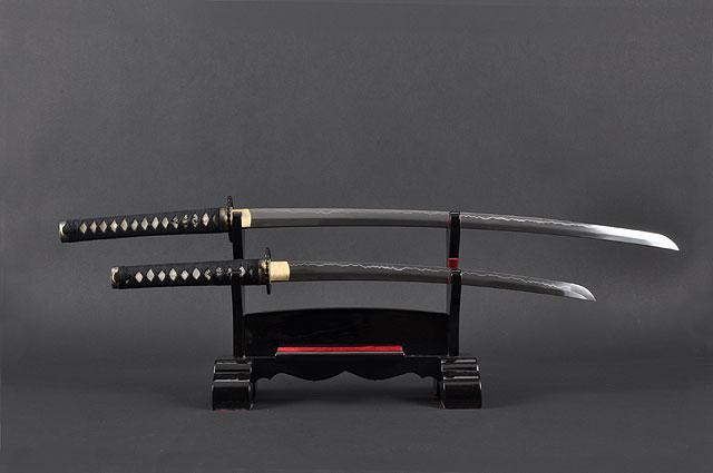 FULLY HANDMADE PRACTICAL DANCING CRANE JAPANESE SAMURAI KATANA & WAKIZASHI SWORDS - buyblade