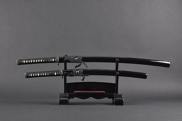 FULLY HANDMADE BAMBOO ALUMINIUM JAPANESE SAMURAI KATANA & WAKIZASHI TRAINING SWORDS - buyblade