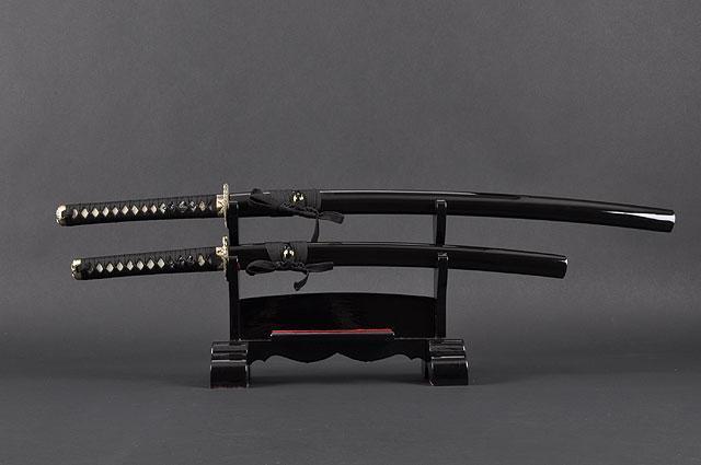 FULLY HANDMADE DRAGON ALUMINIUM JAPANESE SAMURAI KATANA & WAKIZASHI TRAINING SWORDS - buyblade