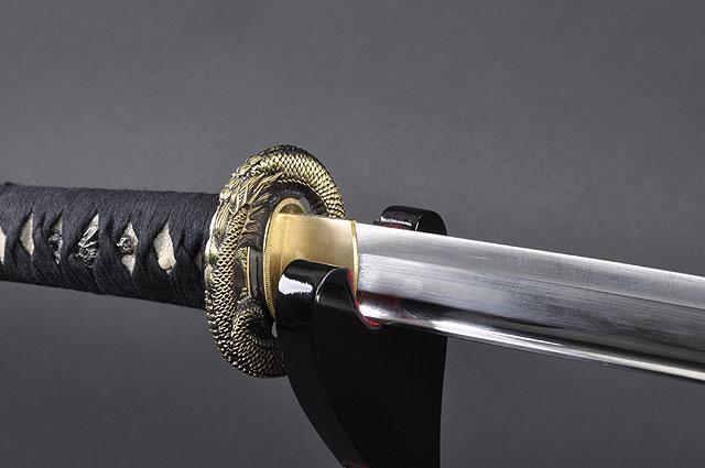 FULLY HANDMADE DRAGON STAINLESS JAPANESE SAMURAI KATANA TRAINING SWORD - buyblade