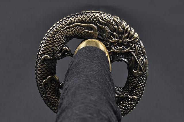 FULLY HANDMADE PRACTICAL DRAGON JAPANESE SAMURAI KATANA SWORD - buyblade