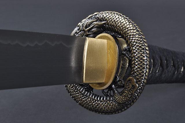 FULLY HANDMADE PRACTICAL DRAGON JAPANESE SAMURAI KATANA SWORD - buyblade