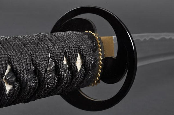 FULLY HANDMADE TOMOE CREST ALUMINIUM JAPANESE KATANA & WAKIZASHI TRAINING SWORDS - buyblade
