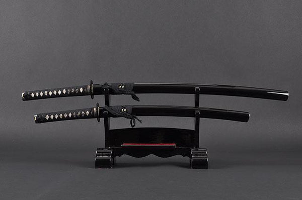 FULLY HANDMADE DANCING CRANE STAINLESS JAPANESE KATANA & WAKIZASHI TRAINING SWORDS - buyblade