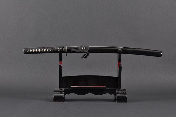 FULLY HANDMADE TOMOE CREST ALUMINIUM ALLOY JAPANESE WAKIZASHI TRAINING SWORD - buyblade