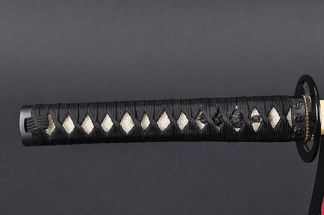 FULLY HANDMADE TOMOE CREST ALUMINIUM ALLOY JAPANESE WAKIZASHI TRAINING SWORD - buyblade