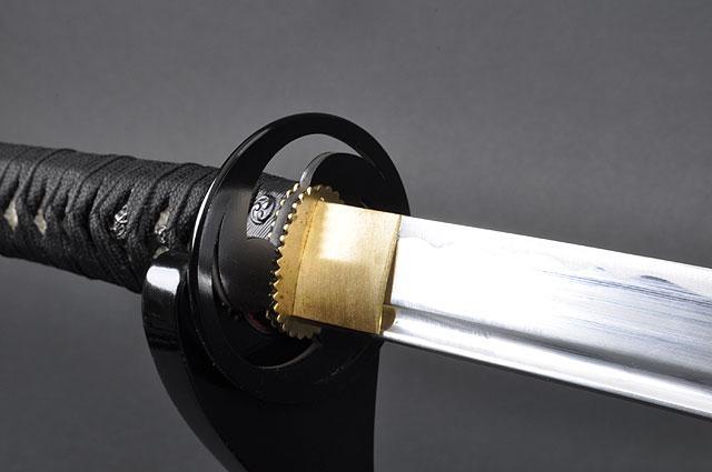 FULLY HANDMADE TOMOE CREST ALUMINIUM ALLOY JAPANESE WAKIZASHI TRAINING SWORD - buyblade