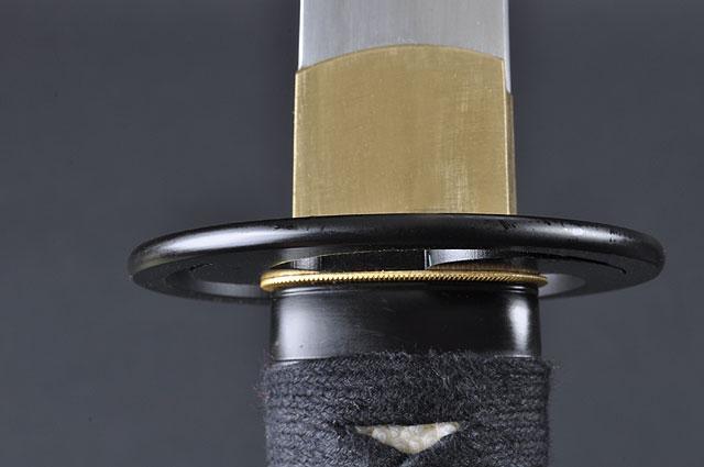 FULLY HANDMADE PRACTICAL TOMOE CREST JAPANESE SAMURAI WAKIZASHI SWORD - buyblade