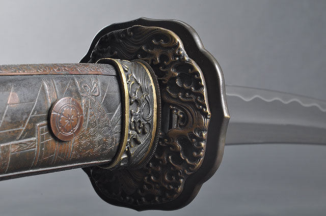 FULLY HAND FORGED CLAY TEMPERED RAZOR SHARP JAPANESE TACHI GUNTO SWORD