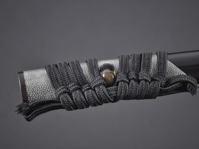 FULLY HAND FORGED CLAY TEMPER SMOKE CLOUD SAMURAI BLACK KATANA SWORD