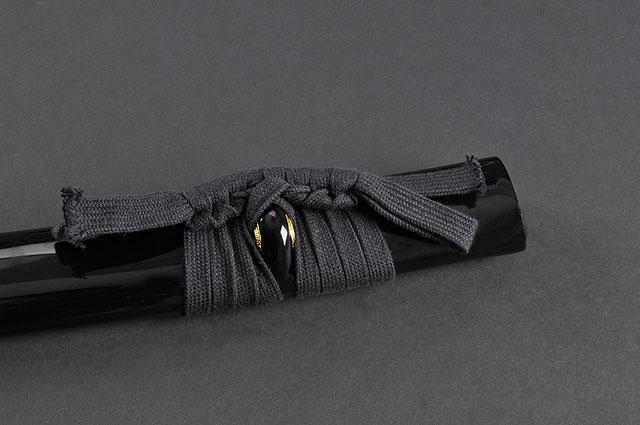 Samurai Wakizashi Sword, Practical, Hand Forged, 1060 Carbon Steel, Heat Tempered, Full Tang, Sharp, Dancing Crane Tsuba, Bendable Blade