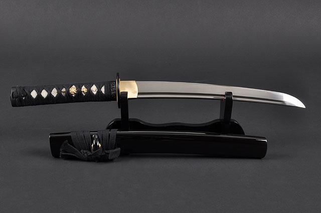 FULLY HANDMADE QUALITY TOMOE CREST JAPANESE SAMURAI TANTO SWORD - buyblade