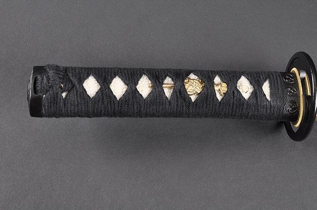 FULLY HANDMADE QUALITY TOMOE CREST JAPANESE SAMURAI TANTO SWORD - buyblade