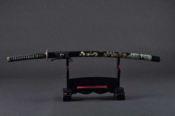 FULLY HANDMADE FULL TANG DRAGON JAPANESE SAMURAI KATANAS SWORDS - buyblade