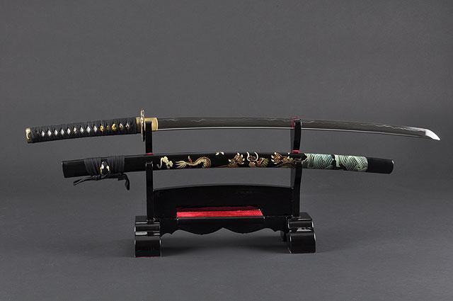 FULLY HANDMADE FULL TANG DRAGON JAPANESE SAMURAI KATANAS SWORDS - buyblade