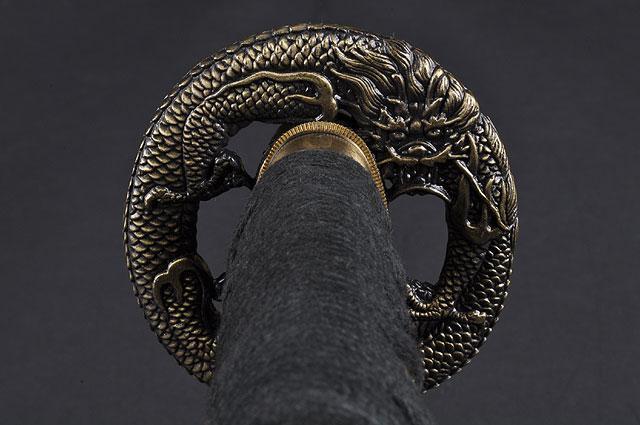 FULLY HANDMADE FULL TANG DRAGON JAPANESE SAMURAI KATANAS SWORDS - buyblade