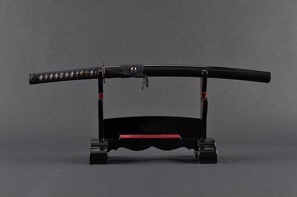 FULLY HANDMADE PRACTICAL DAMASCUS DANCING CRANE JAPANESE SAMURAI WAKIZASHI SWORD - buyblade