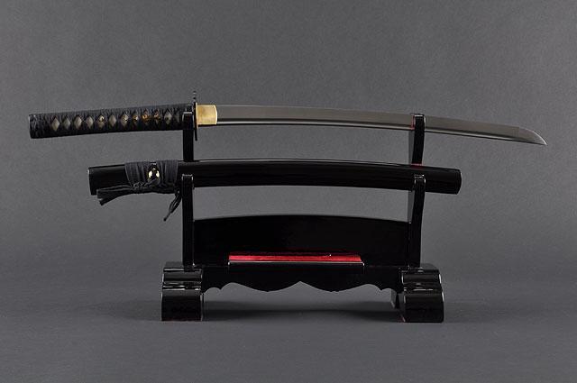 FULLY HANDMADE PRACTICAL DAMASCUS DANCING CRANE JAPANESE SAMURAI WAKIZASHI SWORD - buyblade