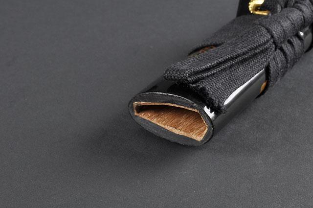 FULLY HAND FORGED BLACK FULL TANG CRANE JAPANESE SAMURAI KATANA SWORD