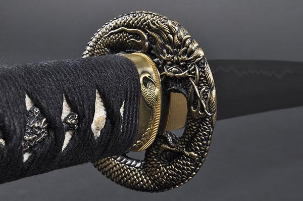 FULLY HANDMADE PRACTICAL DRAGON JAPANESE SAMURAI WAKIZASHI SWORD - buyblade