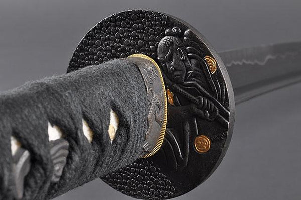 FULLY HAND FORGED BLACK FULL TANG PRACTICAL JAPANESE SAMURAI KATANA SWORD - buyblade