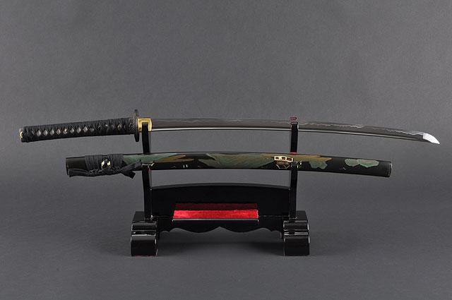 FULLY HAND FORGED BLACK FULL TANG PRACTICAL JAPANESE SAMURAI KATANA SWORD - buyblade