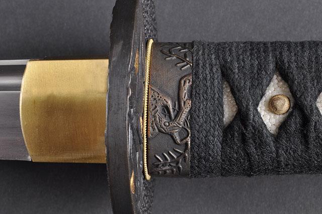 FULLY HAND FORGED BLACK FULL TANG PRACTICAL JAPANESE SAMURAI KATANA SWORD - buyblade