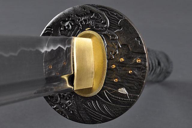 FULLY HAND FORGED BLACK FULL TANG PRACTICAL JAPANESE SAMURAI KATANA SWORD - buyblade