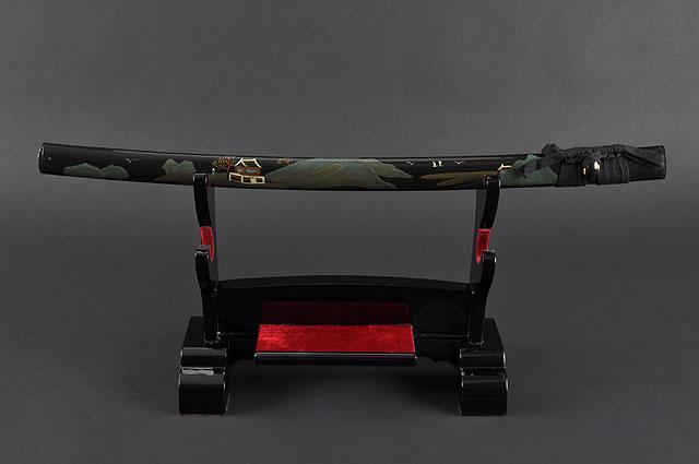FULLY HAND FORGED BLACK FULL TANG PRACTICAL JAPANESE SAMURAI KATANA SWORD - buyblade