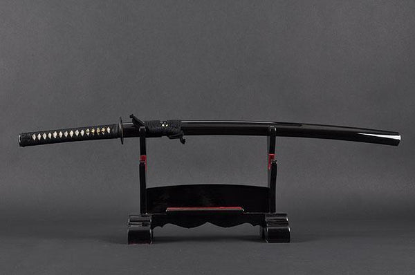 FULLY HANDMADE MUSASHI CLAY TEMPERED JAPANESE SAMURAI KATANA SWORD - buyblade