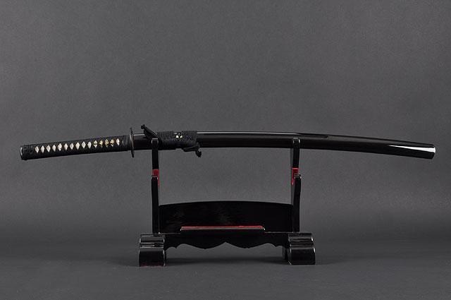 FULLY HANDMADE MUSASHI CLAY TEMPERED JAPANESE SAMURAI KATANA SWORD - buyblade