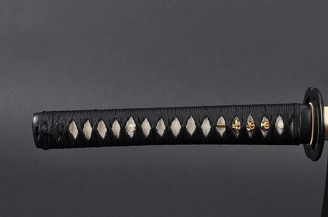 FULLY HANDMADE MUSASHI CLAY TEMPERED JAPANESE SAMURAI KATANA SWORD - buyblade