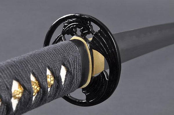 FULLY HANDMADE CLAY TEMPERED DAMASCUS JAPANESE SAMURAI KATANA SWORD - buyblade