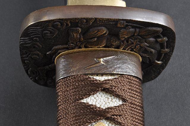 FULLY HAND FORGED RAIJIN JAPANESE SAMURAI KATANA SWORD - buyblade