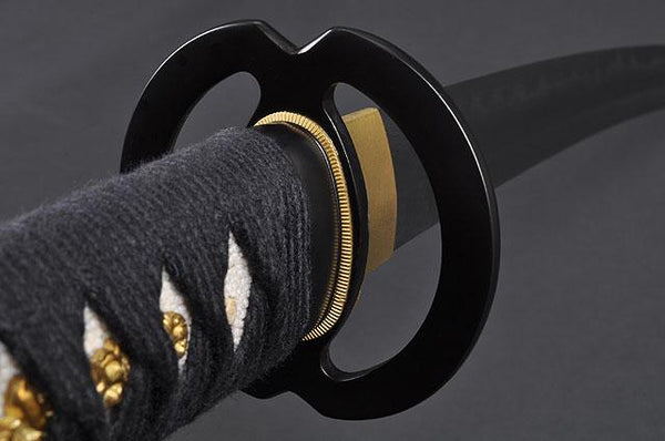 FULLY HANDMADE CLAY TEMPERED DAMASCUS MUSASHI SAMURAI WAKIZASHI SWORD - buyblade