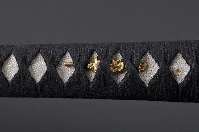 FULLY HANDMADE CLAY TEMPERED DAMASCUS TOMOE CREST SAMURAI KATANA SWORD - buyblade