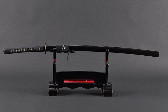 FULLY HAND FORGED TOMOE CREST JAPANESE SAMURAI KATANA SWORD - buyblade