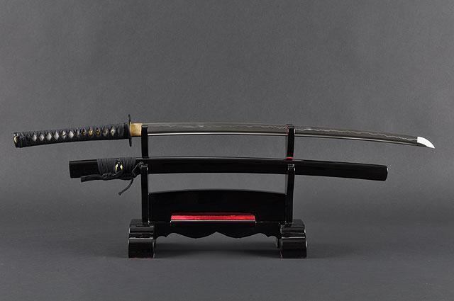 FULLY HAND FORGED TOMOE CREST JAPANESE SAMURAI KATANA SWORD - buyblade