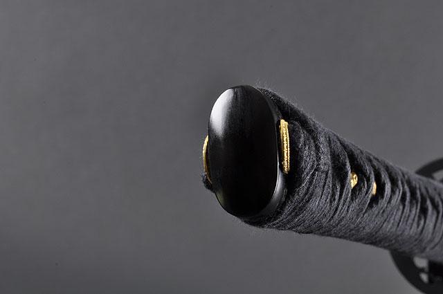FULLY HAND FORGED TOMOE CREST JAPANESE SAMURAI KATANA SWORD - buyblade