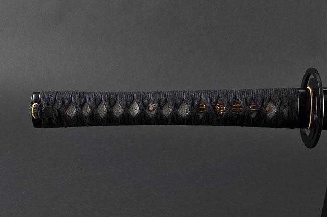 FULLY HAND FORGED TOMOE CREST JAPANESE SAMURAI KATANA SWORD - buyblade