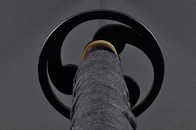 FULLY HAND FORGED TOMOE CREST JAPANESE SAMURAI KATANA SWORD - buyblade