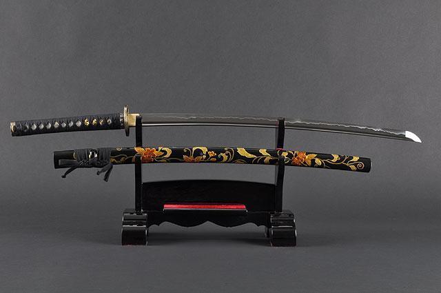 FULLY HAND FORGED BLACK FULL TANG PRACTICAL JAPANESE SAMURAI KATANAS SWORD - buyblade