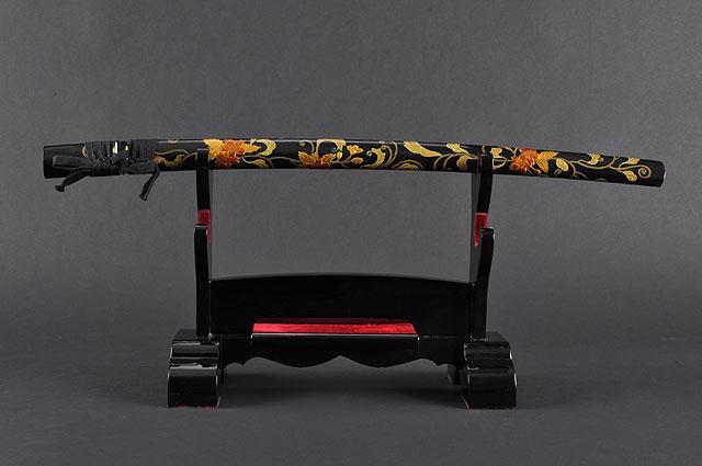 FULLY HAND FORGED BLACK FULL TANG PRACTICAL JAPANESE SAMURAI KATANAS SWORD - buyblade